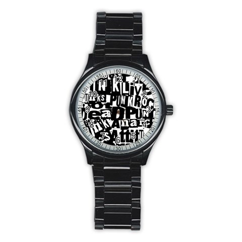 Punk Lives Stainless Steel Round Watch from ArtsNow.com Front