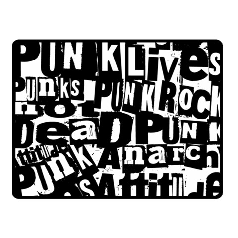 Punk Lives Double Sided Fleece Blanket (Small)  from ArtsNow.com 45 x34  Blanket Front