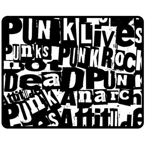 Punk Lives Double Sided Fleece Blanket (Medium)  from ArtsNow.com 58.8 x47.4  Blanket Back