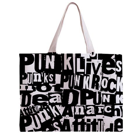 Punk Lives Zipper Mini Tote Bag from ArtsNow.com Front