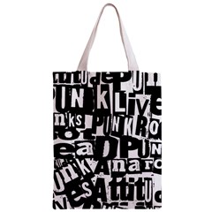 Punk Lives Zipper Classic Tote Bag from ArtsNow.com Front