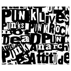 Punk Lives Zipper Large Tote Bag from ArtsNow.com Front