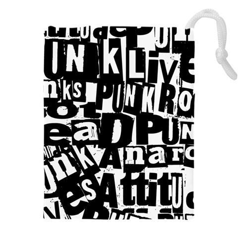 Punk Lives Drawstring Pouch (4XL) from ArtsNow.com Front