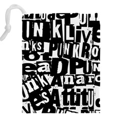 Punk Lives Drawstring Pouch (4XL) from ArtsNow.com Back