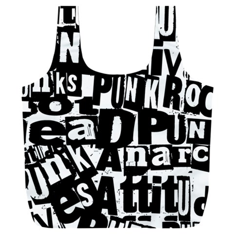 Punk Lives Full Print Recycle Bag (XXL) from ArtsNow.com Front