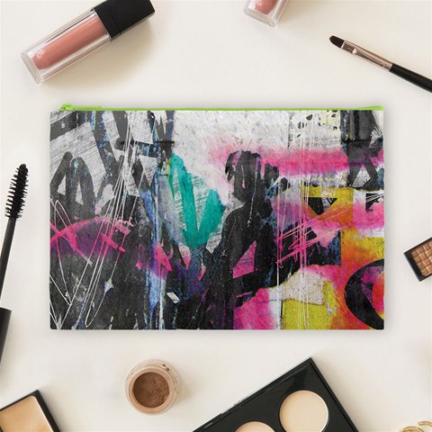 Graffiti Grunge Cosmetic Bag (Large) from ArtsNow.com Front