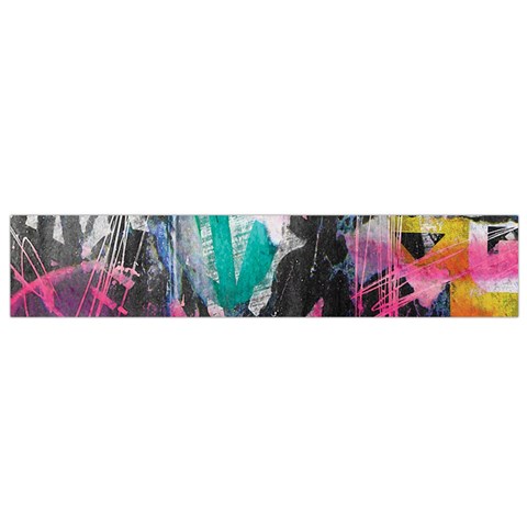 Graffiti Grunge Small Flano Scarf from ArtsNow.com Back