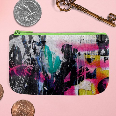 Graffiti Grunge Large Coin Purse from ArtsNow.com Front