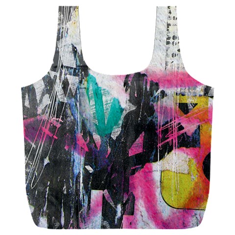 Graffiti Grunge Full Print Recycle Bag (XXXL) from ArtsNow.com Back