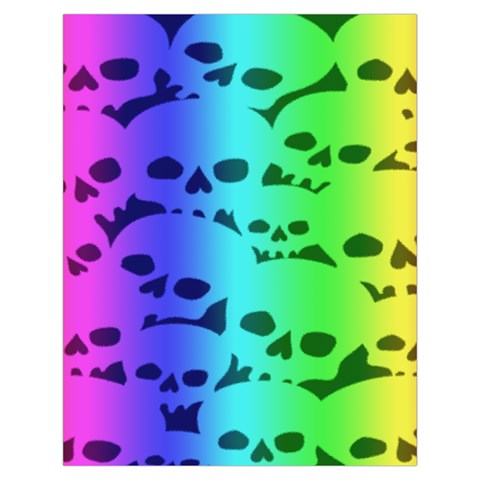 Rainbow Skull Collection Toiletries Pouch from ArtsNow.com Back