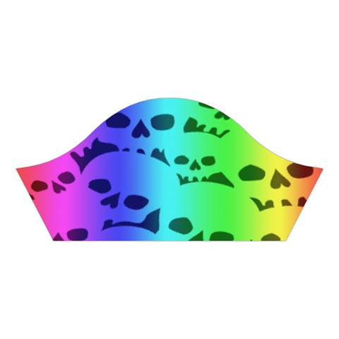 Rainbow Skull Collection Cotton Crop Top from ArtsNow.com Right Sleeve