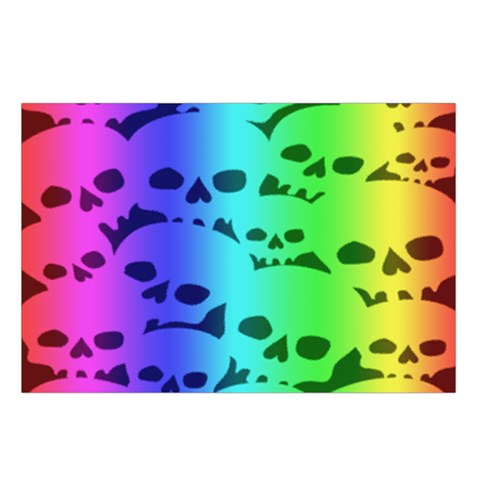 Rainbow Skull Collection Belt Pouch Bag (Small) from ArtsNow.com Loop