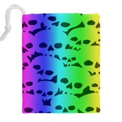 Rainbow Skull Collection Drawstring Pouch (4XL) from ArtsNow.com Back