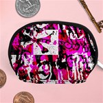 Pink Checker Graffiti  Accessory Pouch (Medium)