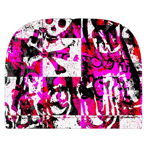 Pink Checker Graffiti  Make Up Case (Small) from ArtsNow.com Front