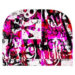 Pink Checker Graffiti  Make Up Case (Small) from ArtsNow.com Back