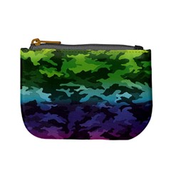 Rainbow Camouflage Mini Coin Purse from ArtsNow.com Front