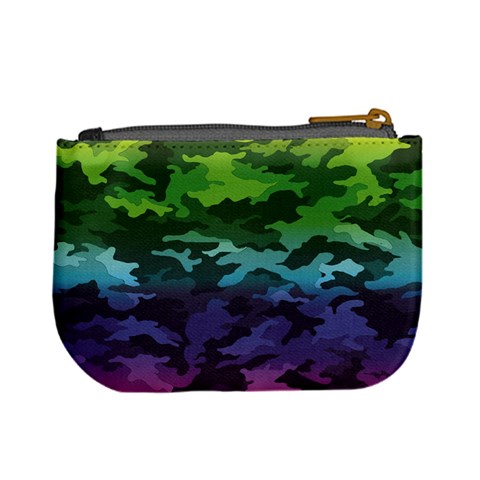 Rainbow Camouflage Mini Coin Purse from ArtsNow.com Back