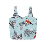 Christmas birds Full Print Recycle Bag (S)