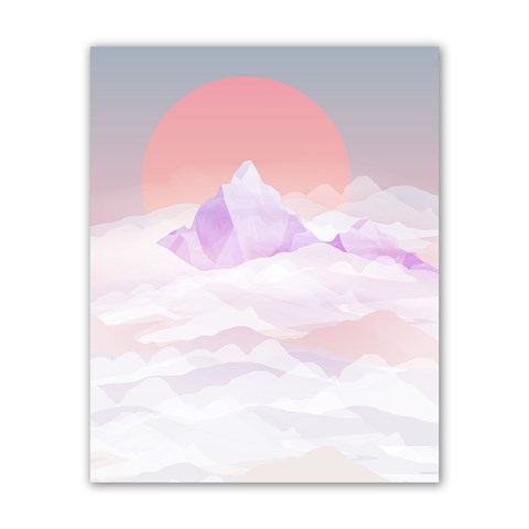 Mountain Sunset above Clouds Poster 16  x 20  from ArtsNow.com Front