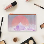 Mountain Sunset Above Clouds Cosmetic Bag (Small)