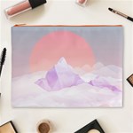 Mountain Sunset Above Clouds Cosmetic Bag (XL)