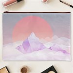 Mountain Sunset Above Clouds Cosmetic Bag (XXXL)