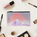 Mountain Sunset Above Clouds Cosmetic Bag (XS)