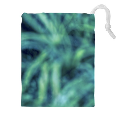 Blue Abstract Stars Drawstring Pouch (4XL) from ArtsNow.com Front