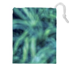 Blue Abstract Stars Drawstring Pouch (4XL) from ArtsNow.com Front