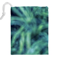 Blue Abstract Stars Drawstring Pouch (4XL) from ArtsNow.com Back