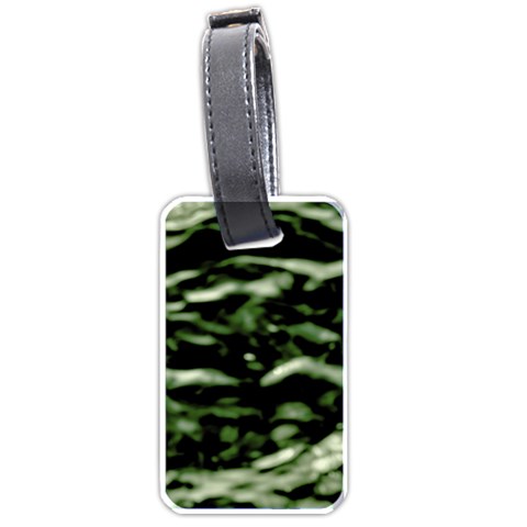 Green  Waves Abstract Series No5 Luggage Tag (one side) from ArtsNow.com Front