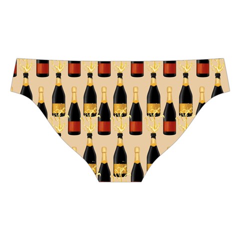 Champagne For The Holiday Cross Back Hipster Bikini Set from ArtsNow.com Back Under