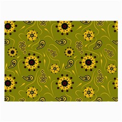 Floral pattern paisley style  Large Glasses Cloth (2 Sides) from ArtsNow.com Front