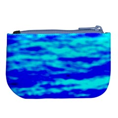 Blue Waves Abstract Series No12 Large Coin Purse from ArtsNow.com Back