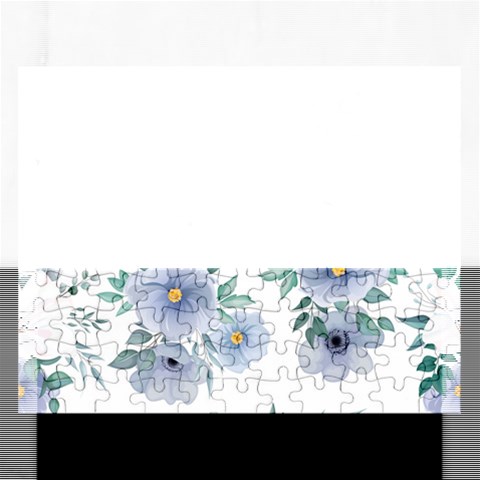 Floral pattern Rectangular Jigsaw Puzzl from ArtsNow.com Front