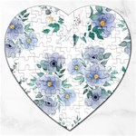 Floral pattern Jigsaw Puzzle (Heart)