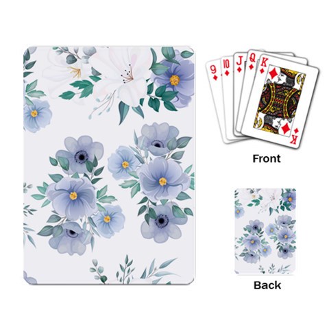 Floral pattern Playing Cards Single Design (Rectangle) from ArtsNow.com Back