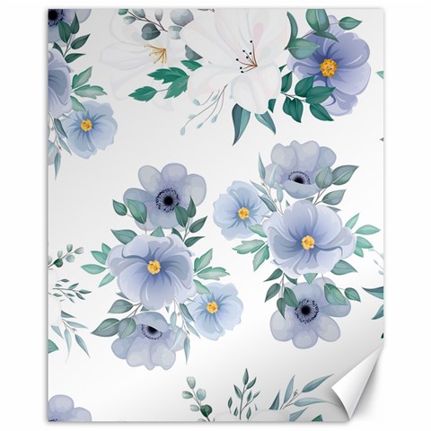 Floral pattern Canvas 11  x 14  from ArtsNow.com 10.95 x13.48  Canvas - 1