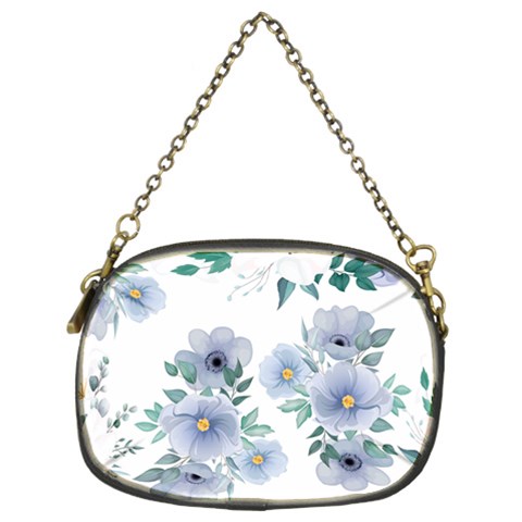 Floral pattern Chain Purse (Two Sides) from ArtsNow.com Back