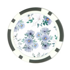 Floral pattern Poker Chip Card Guard (10 pack) from ArtsNow.com Front