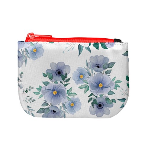 Floral pattern Mini Coin Purse from ArtsNow.com Front