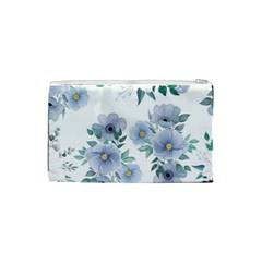 Floral pattern Cosmetic Bag (Small) from ArtsNow.com Back