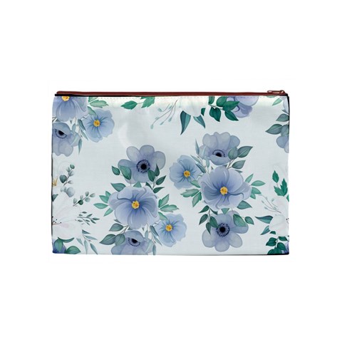 Floral pattern Cosmetic Bag (Medium) from ArtsNow.com Front