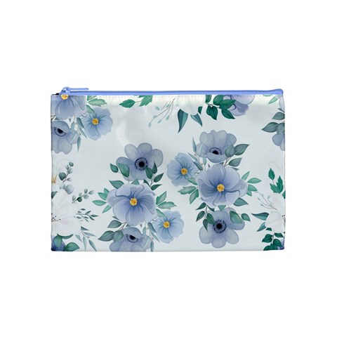 Floral pattern Cosmetic Bag (Medium) from ArtsNow.com Front