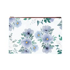 Floral pattern Cosmetic Bag (Large) from ArtsNow.com Front