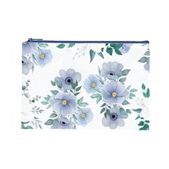 Floral pattern Cosmetic Bag (Large) from ArtsNow.com Front