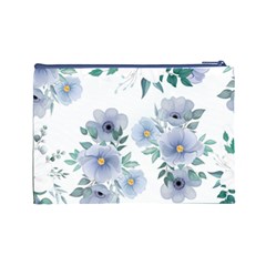 Floral pattern Cosmetic Bag (Large) from ArtsNow.com Back