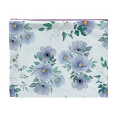 Floral pattern Cosmetic Bag (XL) from ArtsNow.com Front