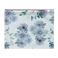 Floral pattern Cosmetic Bag (XL) from ArtsNow.com Back